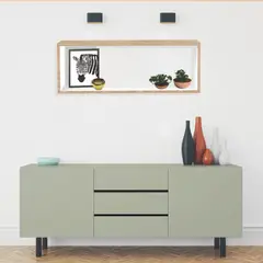 HOMECENTER - Repisa Rectángulo Fresno 83x25x22.4 cm
