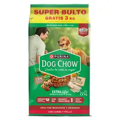 DOG CHOW - Alimento Seco Para Perro Adulto Pague 19.7 Lleve 22.7Kg