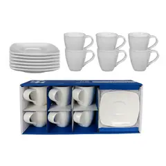 JUST HOME COLLECTION - Set De Café 80Ml 6 Puestos