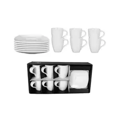 JUST HOME COLLECTION - Set De Cafe 160Ml 6 Puestos