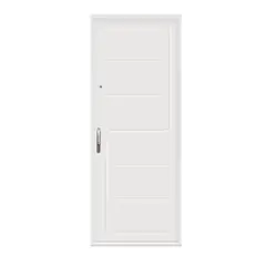 CALORCOL - Puerta Agata Dilataciones 0.80x2.10 Mts. Blanca Cr20 Ap. Derecha