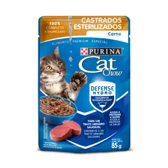 CAT CHOW - Alimento Húmedo Para Gato Esterilizados Sabor Carne 85g