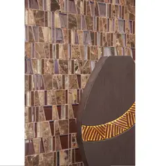 DAR CERAMICS - Mosaico Vidrio Marmol Trevisso 30.3x30cm Marrón