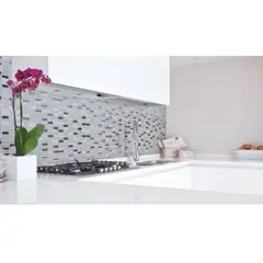 DAR CERAMICS - Mosaico Vidrio Cities 30x30cm Blanco