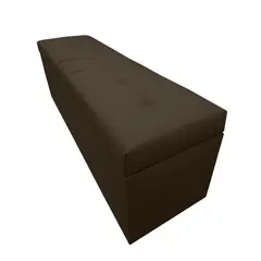 NEW CONFORT - Puff Baúl Nova 140x40x40 Ecocuero Café
