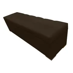 NEW CONFORT - Puff Baúl Prisma 120x40x40 Paño Café