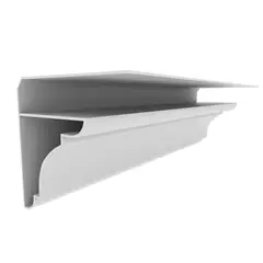 undefined - Cielo raso cornisa de PVC 2.90mt Color Blanco