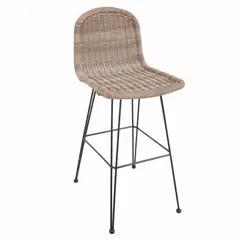 undefined - Silla Bar Exterior Rattan Sintético Estambul Beige