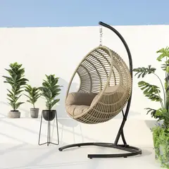 JUST HOME COLLECTION - Sillón Colgante Con Soporte Rattan Sintético Bahamas