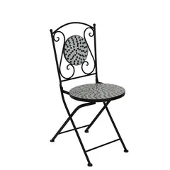 JUST HOME COLLECTION - Silla Mosaico Metal Corcega Multicolor