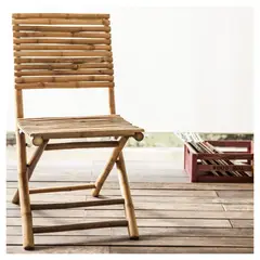 JUST HOME COLLECTION - Silla Sin Brazos Bambú Natural Melody Café