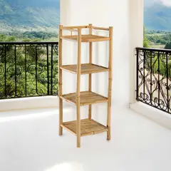 undefined - Repisa Bambú Natural 33 X 33 X 97 cm