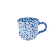MACUIRA - Set 4 Mugs Peltre 370ml Coral Azul