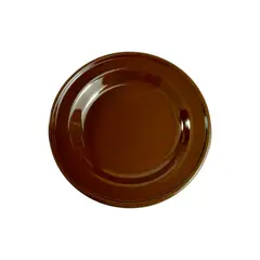 MACUIRA - Set 4 Platos Peltre 18cm Acabado Profundo Café