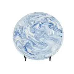 MACUIRA - Set 4 Platos Peltre 18cm Duna Azul