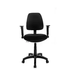 INTERTRADE - Silla Ejecutiva Tapizada Evo Base Br Aj Negra Ny Mb2