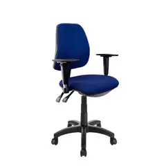 INTERTRADE - Silla Ejecutiva Tapizada Evo Base Br Aj Azul Ny Mb2