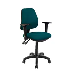 INTERTRADE - Silla Ejecutiva Tapizada Evo Base Br Aj Verde Ny Mb2