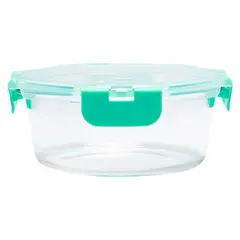 JUST HOME COLLECTION - Contenedor Vidrio Redondo 600ml Tapa Clip