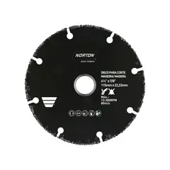 NORTON - Disco Corte De Madera 115x1x22.23mm