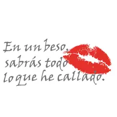 VINILOVERS - Vinilo Decorativo En Un Beso Rojo