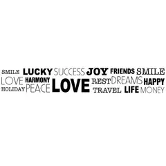 VINILOVERS - Vinilo Decorativo Lucky Love And Dreams Negro
