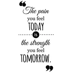 VINILOVERS - Vinilo Decorativo The Pain You Feel Negro