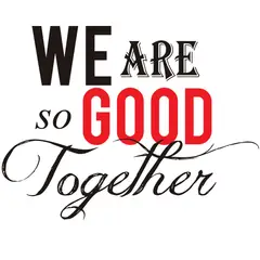 VINILOVERS - Vinilo Decorativo We Are So Good Together Negro - Rojo