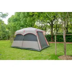 KLIMBER - Carpa Para Camping 6 Personas Permite Estar de Pie Galeras Gris