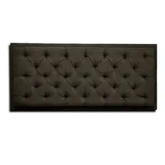 MUEBLES ONLINE - Cabecero Dreamer de Colgar Lino para Cama Doble 140x60 Café