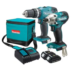 MAKITA - Combo Taladro Percutor 1/2-pulg 18V + Atornillador de Impacto 18V