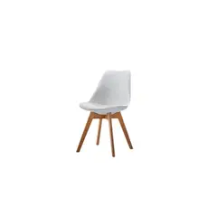 EKONOMODO COLOMBIA - Escritorio Moderno White + Silla Tapiz Milano Blanca
