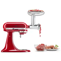 KITCHENAID - Accesorio Batidora/Aditamento Molino y Embutidor de Carnes Metálico