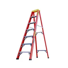 HORN - Escalera 2.19 m 7 P Tijera en Fibra de Vidrio 300 lb