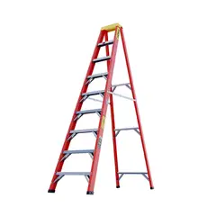 HORN - Escalera 9 P Tijera Fibra de Vidrio 300 lb