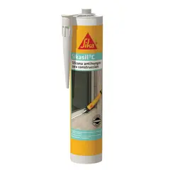 SIKA - Sikasil C Silicona Neutra Para Juntas Para Construcción Transparente 280ml