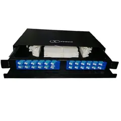 INFINITE - Bandeja ODF de Fibra Óptica LC 48 Hilos para Rack