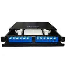 INFINITE - Bandeja ODF de Fibra Óptica LC 24 Hilos para Rack