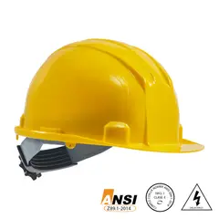 BAUKER - Casco Eco Dielectrico Ratchet Amarillo