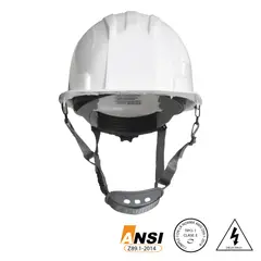 RDL - Casco Eco Con Ratchet Y Barbuquejo Blanco