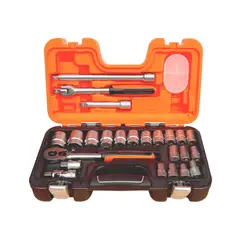 BAHCO - Juego de Copas 24 Piezas Mando de 1/2 Pulgada de 10 a 32 mm