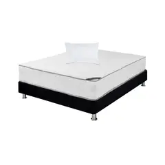 SPRING - Combo Verona Colchón Semidoble 120x190cm + BaseCama + 2 Almohadas