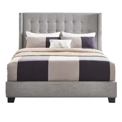 undefined - Combo Premier Base Cama + Cabecero + Colchón Sencillo 100x190 Gris
