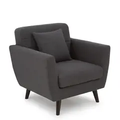 KAIU HOME - Sofá Advance 1 Puesto 80x80x88 + Cojín Gris