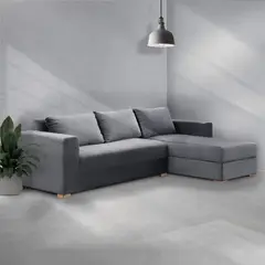 undefined - Sofá Esquinero Súper Top 5 Puestos 250x160x75 Gris