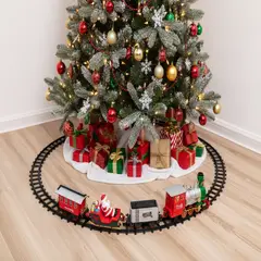 DEAR SANTA - Tren Navideño Orbital para Árbol con Música 47cm