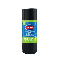 TASK - Bolsa Basura 70x90cm Rollo x10 Unidades Mediana Negro