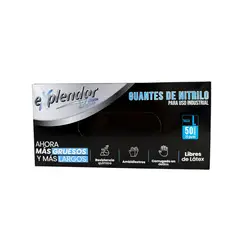 LADECOL - Guante Nitrilo Calibre 8 Talla M Caja x50 Unidades