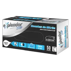 LADECOL - Guante Nitrilo Calibre 8 Talla L Caja x50 Unidades
