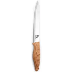 JUST HOME COLLECTION - Cuchillo Train Acero Inoxidable con Mango en Plástico 25cm Café
